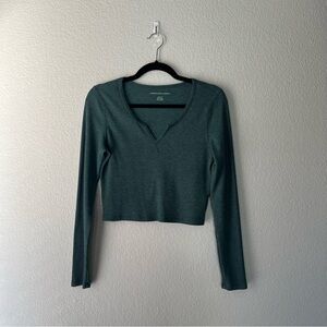 ❌SOLD!❌ AE Cropped Waffle Long Sleeve